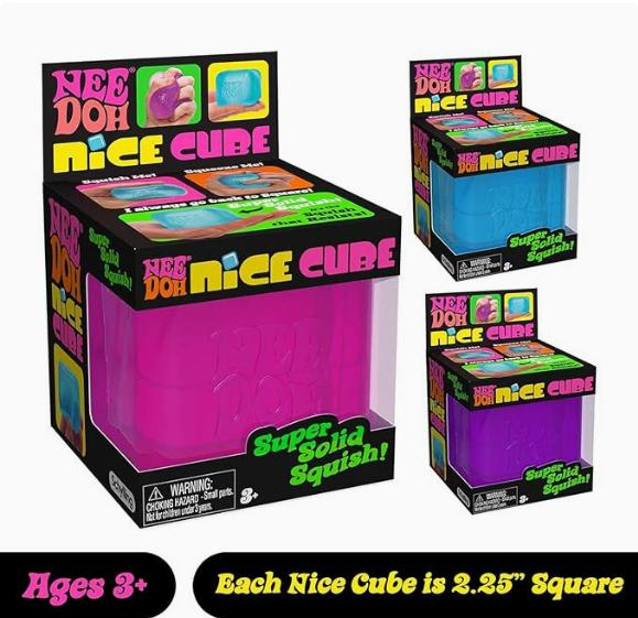 NeeDoh Nice Cube-Stress Relief Block Squeeze Game