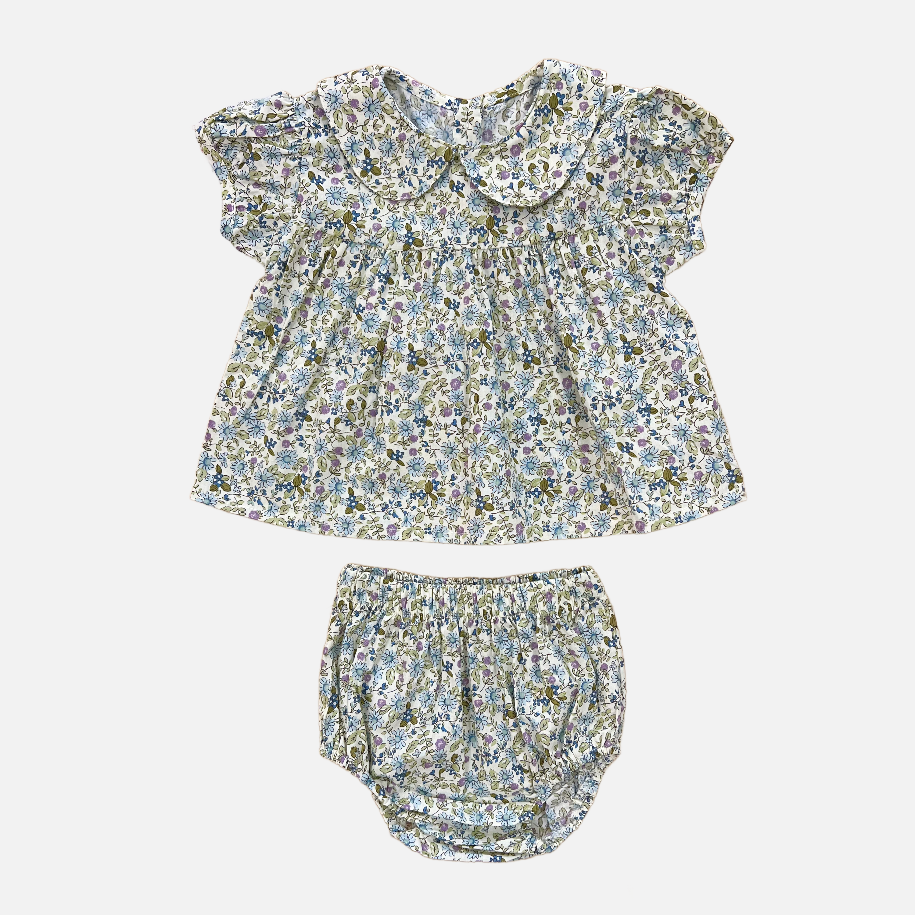 Baby Flower Garden Blouse & Bloomer Set