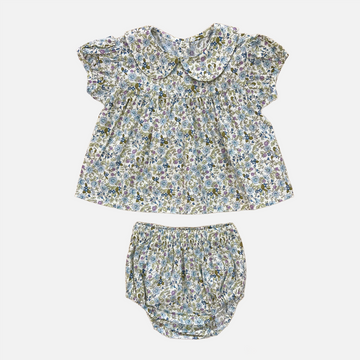 Baby Flower Garden Blouse & Bloomer Set