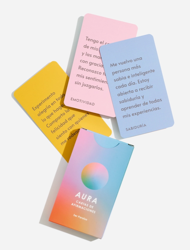 Aura Affirmation Card Deck - Available in Spanish or English