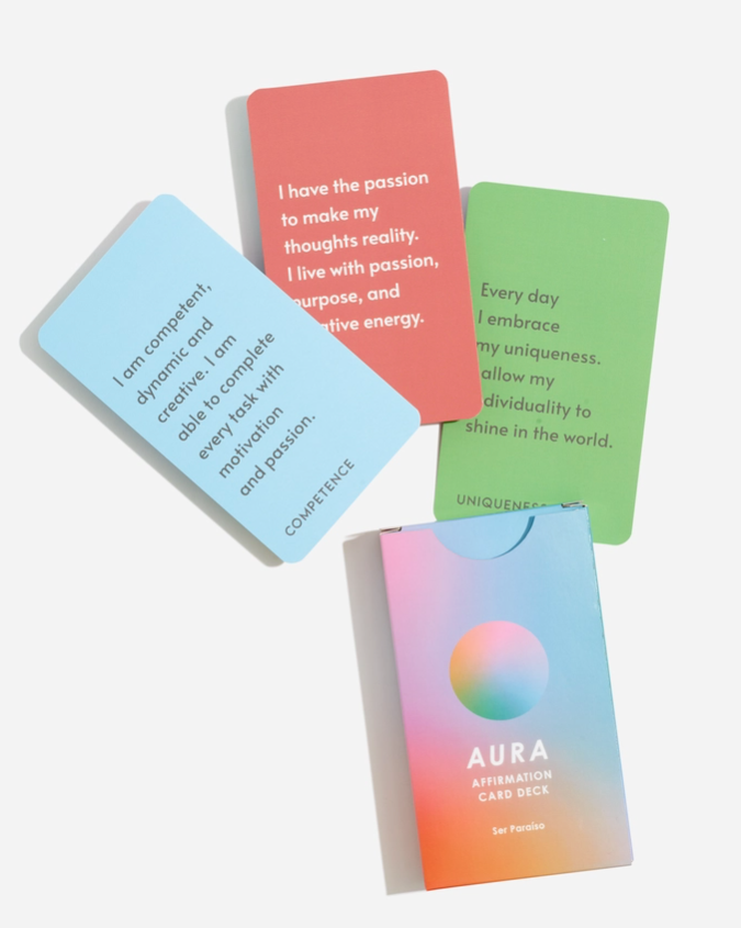 Aura Affirmation Card Deck - Available in Spanish or English