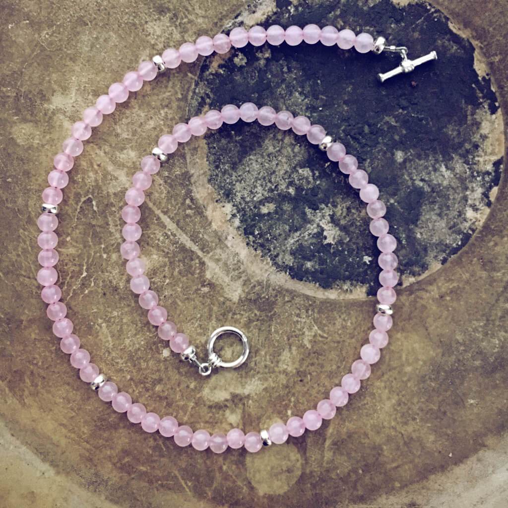 spirit // stabilized turquoise or rose quartz boho choker // wrap bracelet