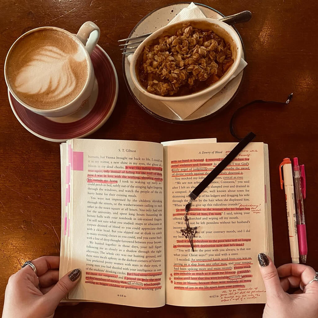 dark academia // literary fantasy inspired ribbon bookmark