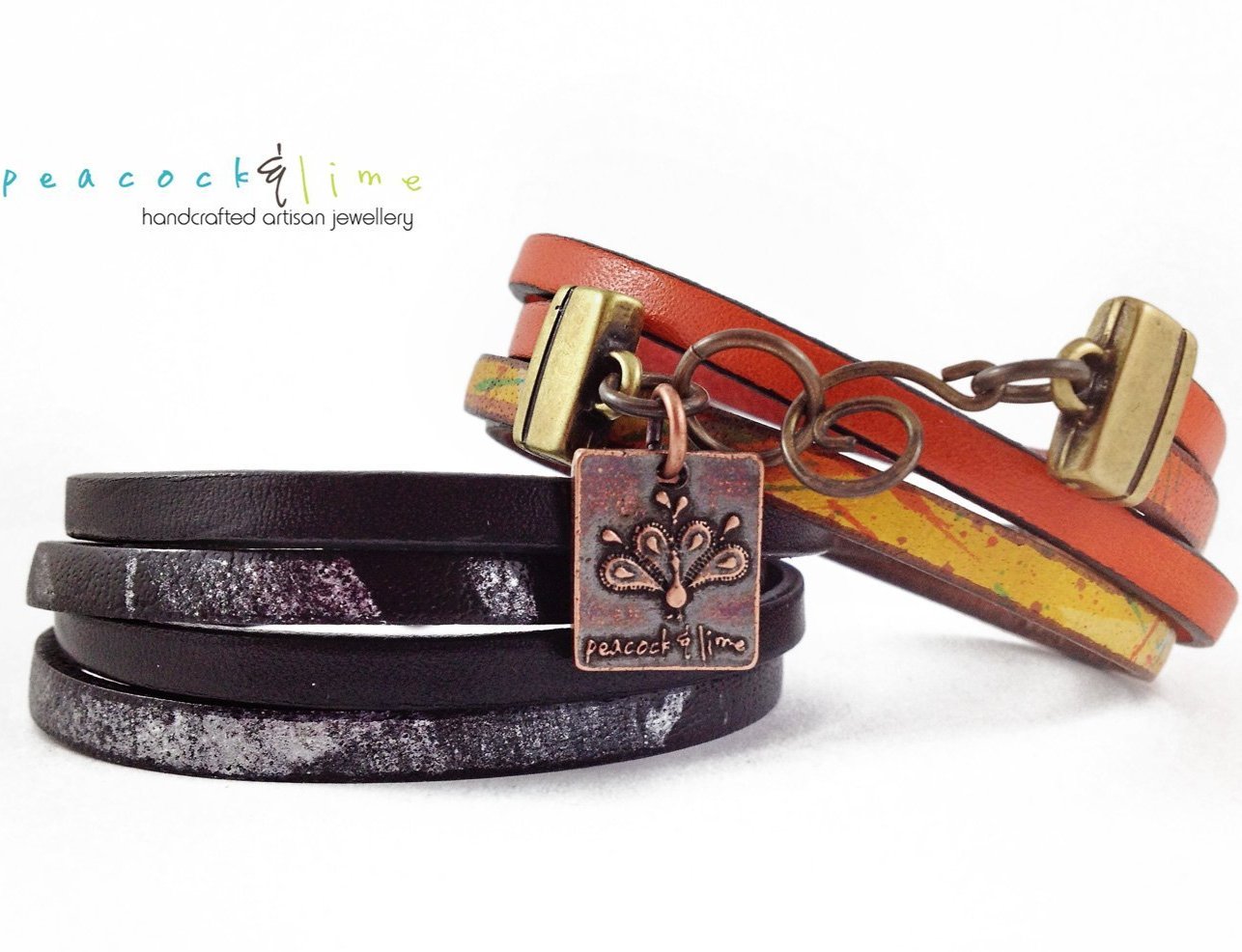 free spirit leather boho wrap bracelet