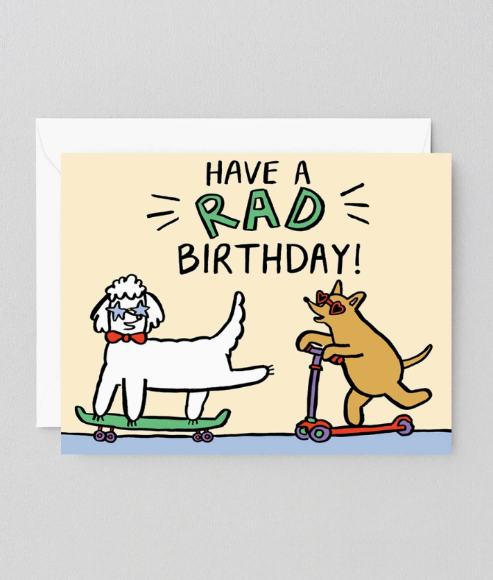 'have A Rad Birthday' Kids Birthday Greetings Card
