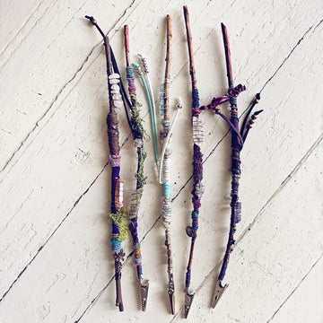 magick smoke // willow branch crystal wands