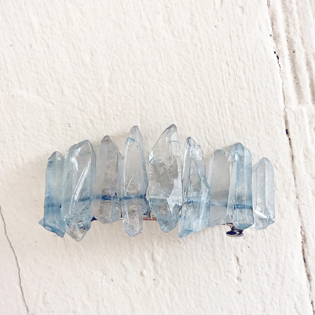 siren's call // quartz crystal hair clip barrette