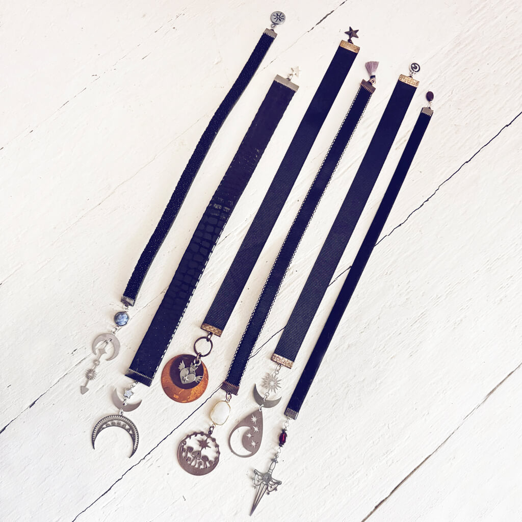 dark academia // literary fantasy inspired ribbon bookmark