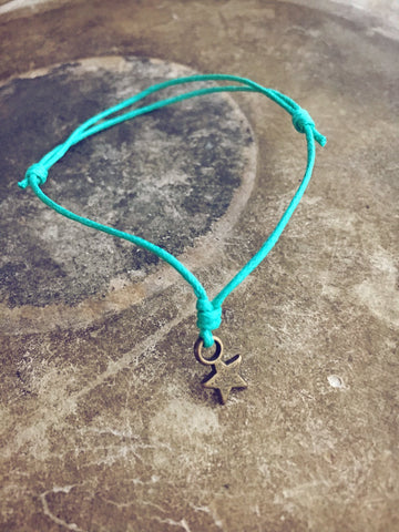 shoreline - brass star wish bracelet
