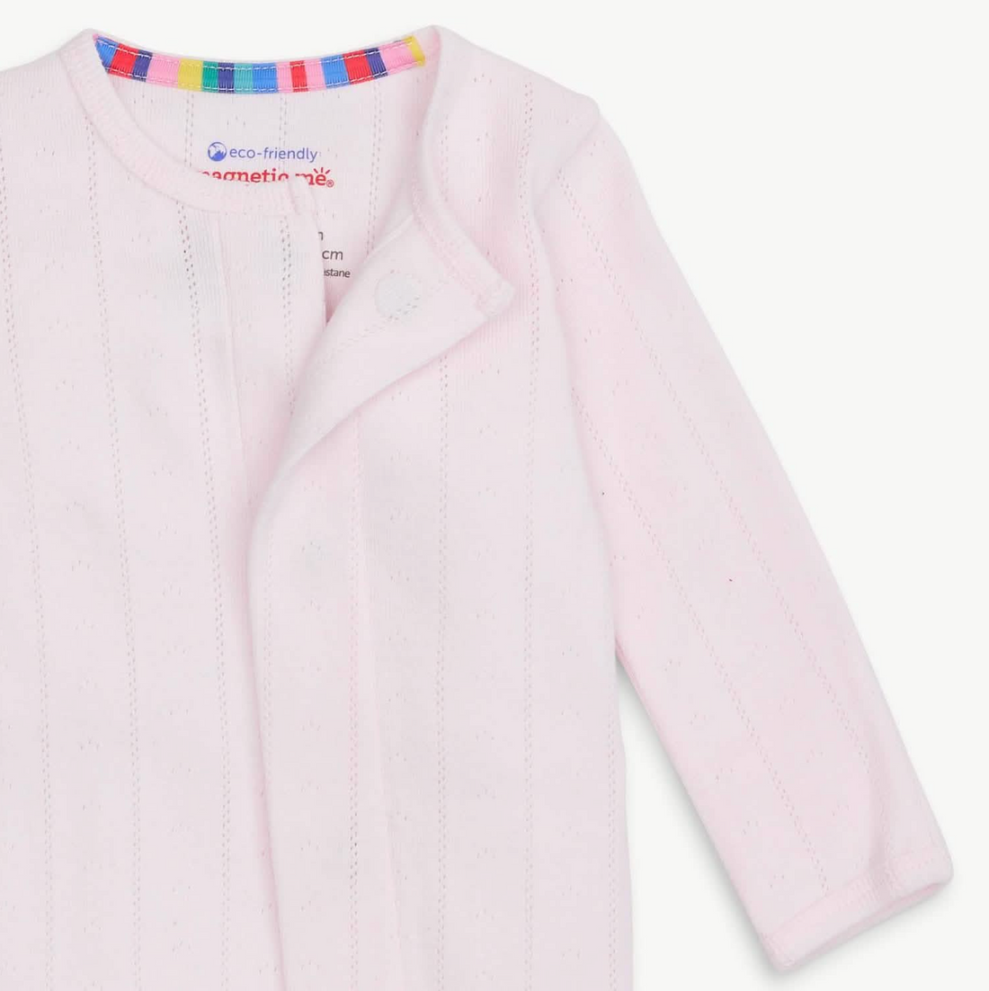 Love Lines Pink Pointelle Footie