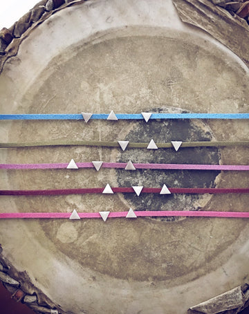 triangle slide choker necklace  choice of colours